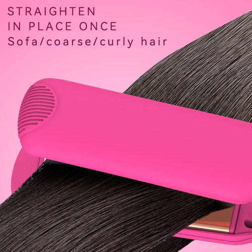 SMET Professional Infrared Hair Curler Straightener Electric Flat Iron  with Titanium Plate 480F PTC Fast Heating